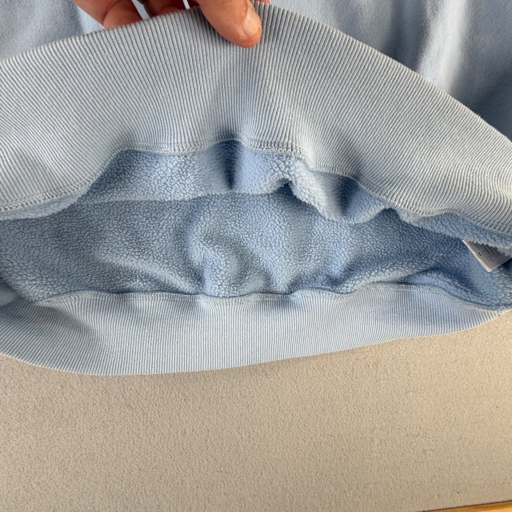 Le Lis Collection Light Blue Oversized Crewneck Sweatshirt Women Size M Preppy - Picture 6 of 14